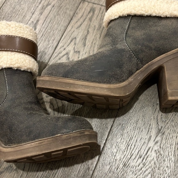 Dirty Laundry Brown Heeled Boots Size 7.5 - Picture 8 of 12